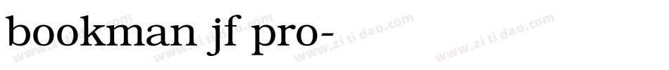 bookman jf pro字体转换